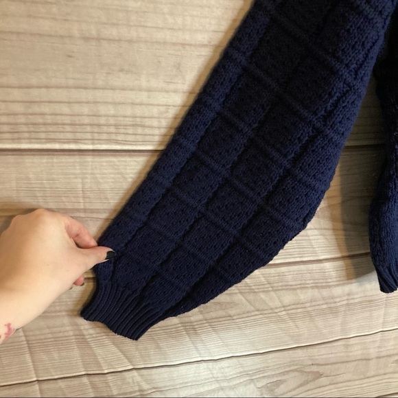 RACHEL Comey x Target Navy Knitted V-Neck Pullover Sweater - Picture 6 of 15